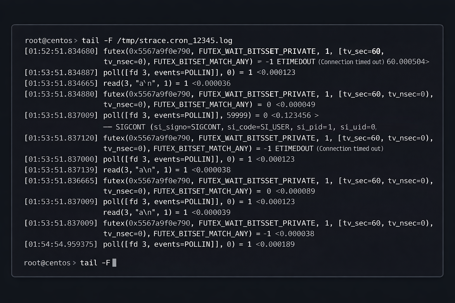 Анализ PHP-процесса через strace