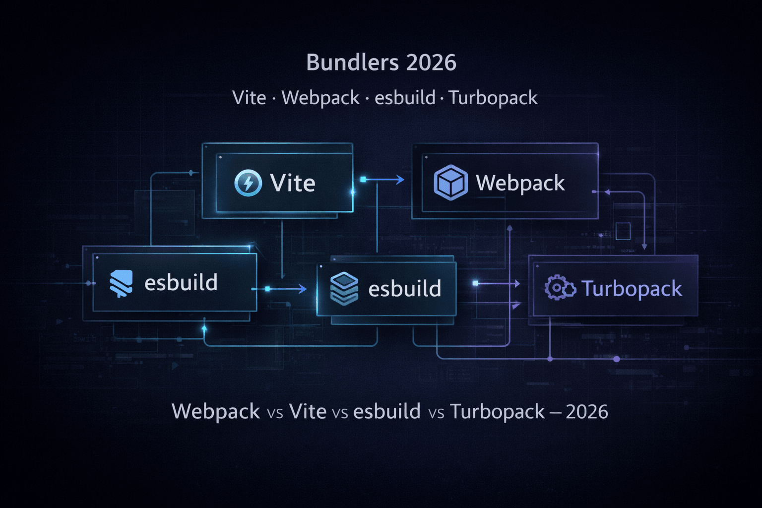 Vite vs Webpack 5 vs esbuild vs Turbopack: выбор бандлера в 2026