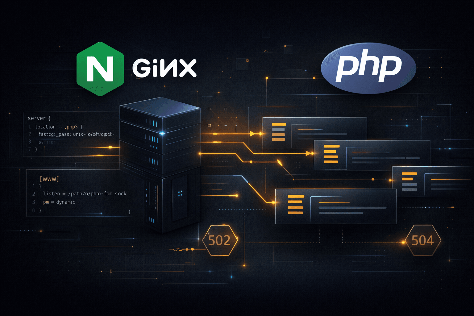 Nginx + PHP-FPM: как работает связка и решаем ошибки 502 и 504