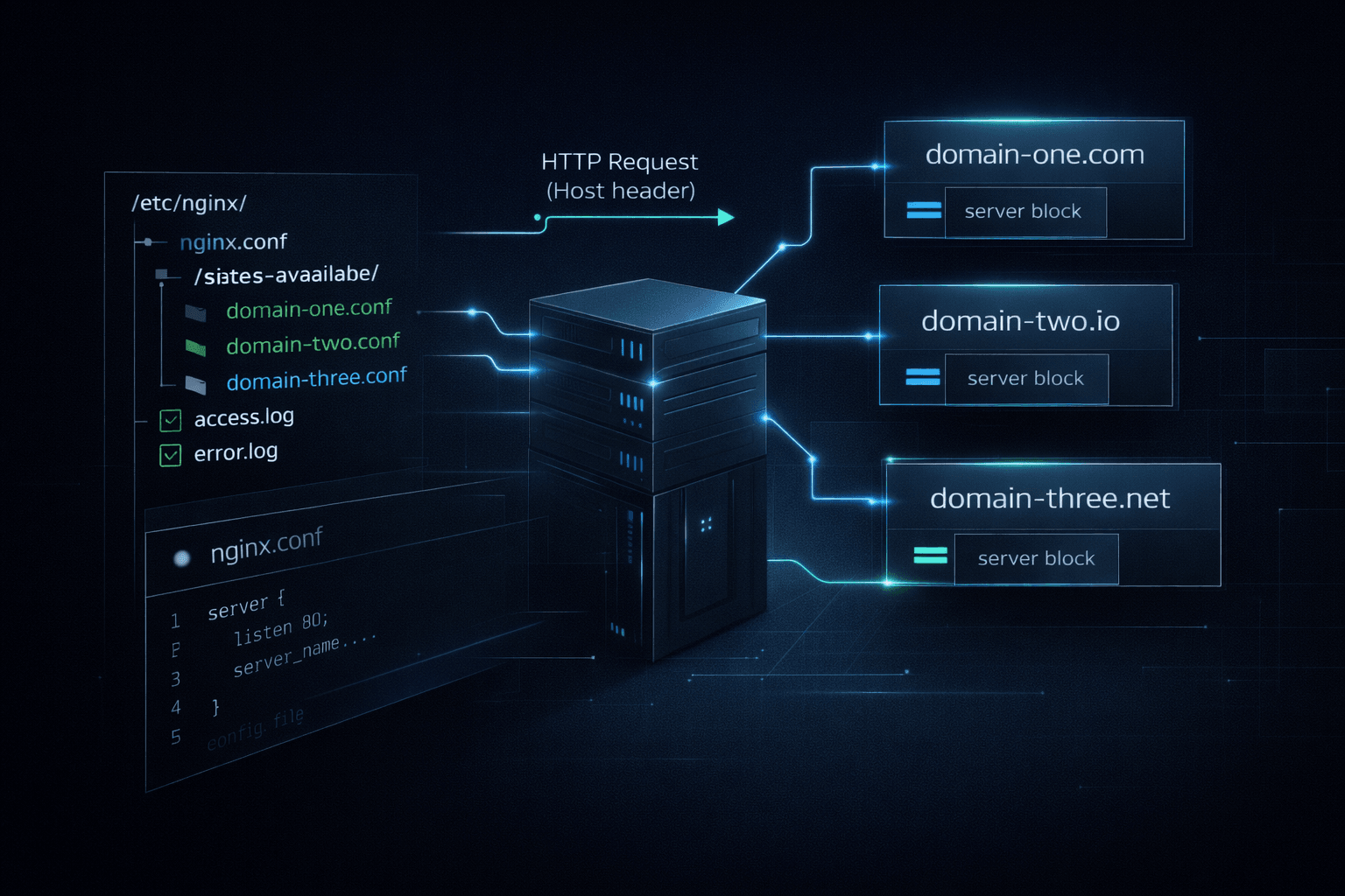 Nginx: virtual hosts и структура сайтов — как обслуживать несколько проектов правильно